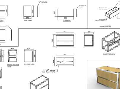 Custom Millwork Shop Drawing Services