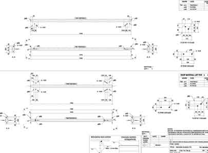 steel fabrication shop drawing